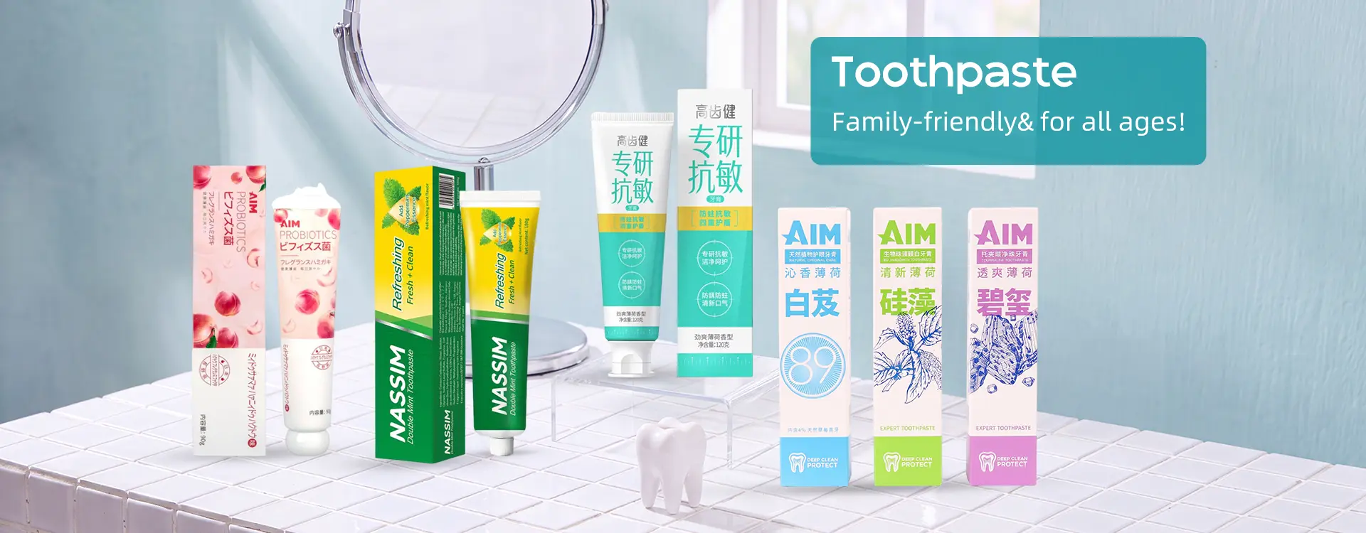 Produttore cinese di dentifricio alle erbe